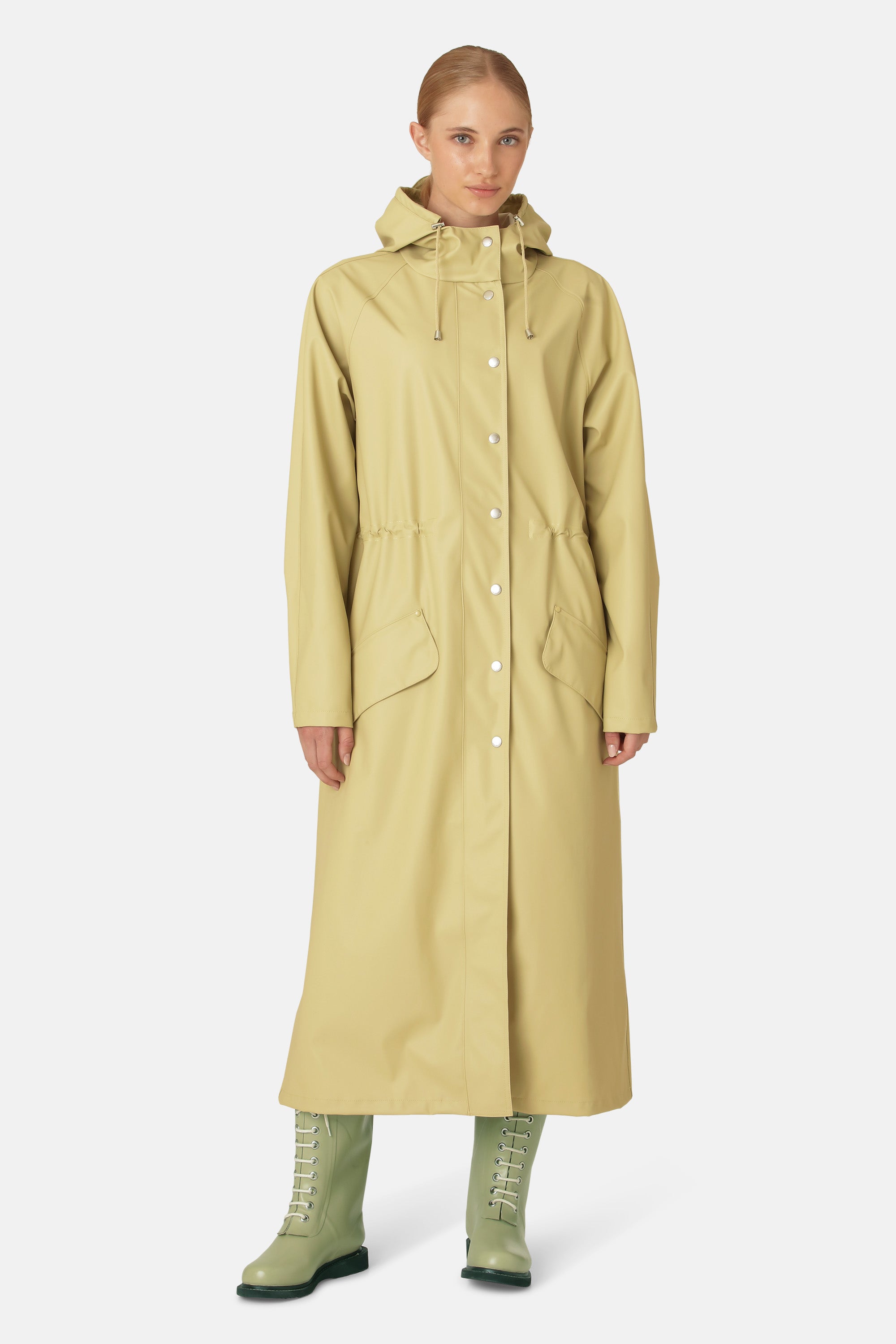 Ilse Jacobsen Hornbæk Rain Regenmantel Raincoat 459 Olive Grass